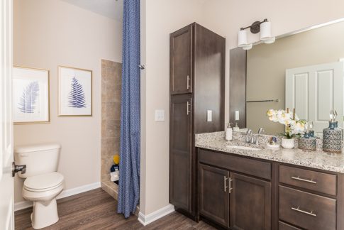 55+ Active Adult Villa bathroom with walk-in shower