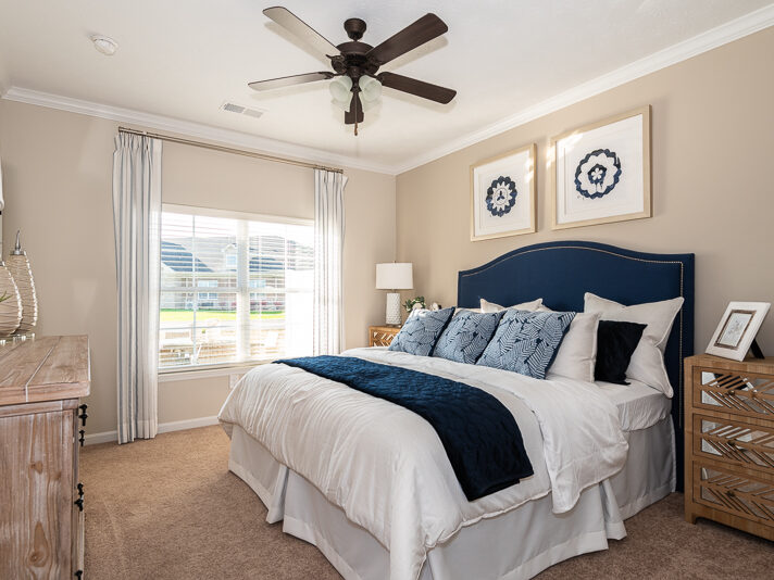 55+ Active Adult Villa Master Bedroom