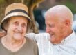 Senior woman with her spouse with dementia