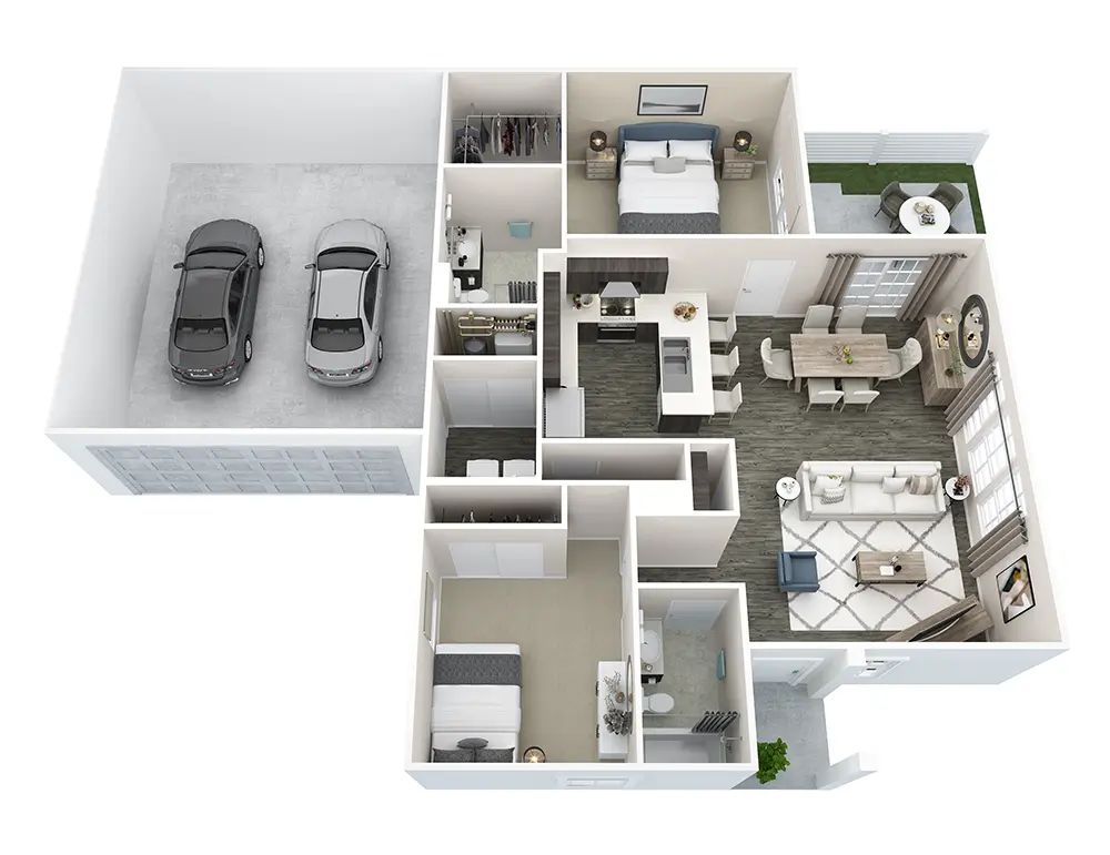 55+ Active Adult Villa Aspen Floor Plan